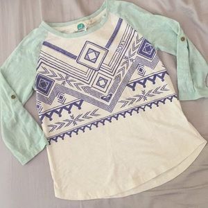 Girls roxy 3/4 shirt